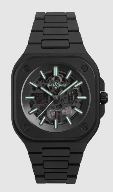 Bell & Ross BR 05 SKELETON BLACK LUM CERAMIC BR05A-BLM-SKCE/SCE Replica Watch